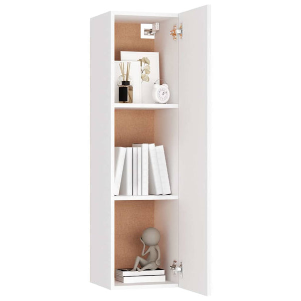4-tlg. TV-Schrank-Set Weiß Holzwerkstoff