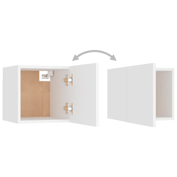 8-tlg. TV-Schrank-Set Weiß Holzwerkstoff
