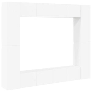 8-tlg. TV-Schrank-Set Weiß Holzwerkstoff
