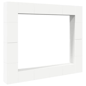 8-tlg. TV-Schrank-Set Weiß Holzwerkstoff