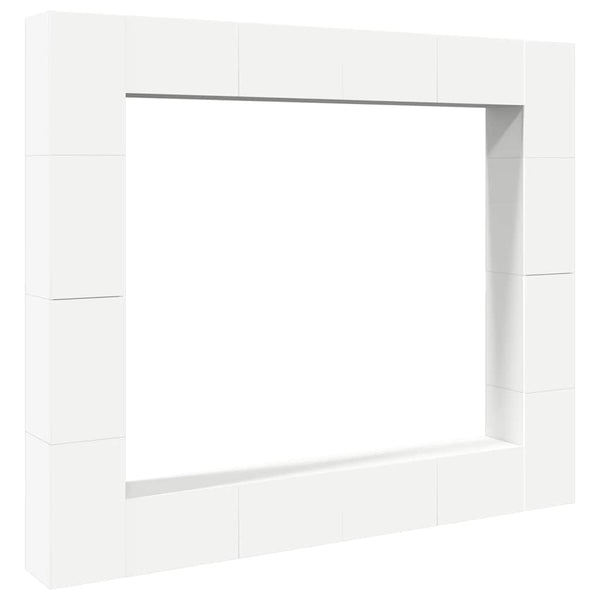 8-tlg. TV-Schrank-Set Weiß Holzwerkstoff