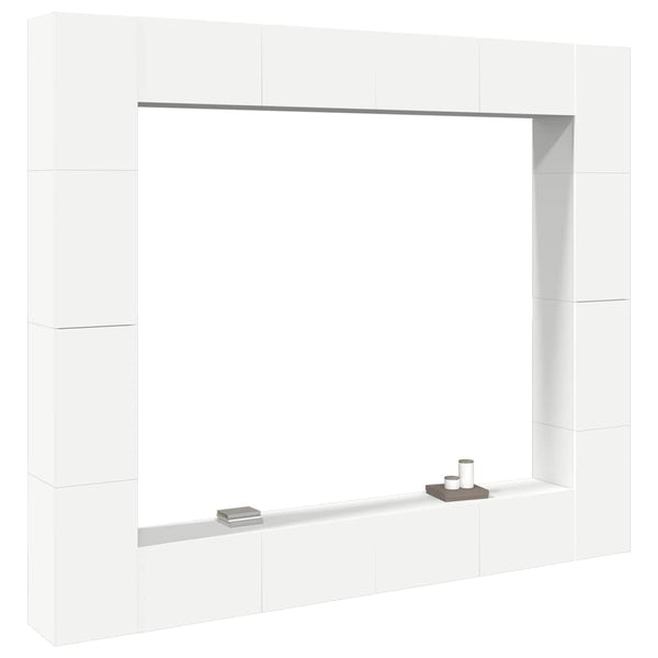 8-tlg. TV-Schrank-Set Weiß Holzwerkstoff