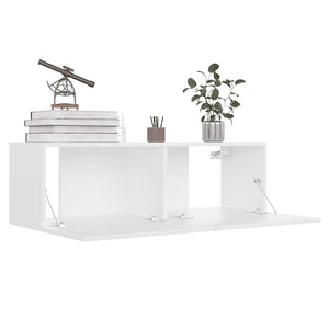 8-tlg. TV-Schrank-Set Weiß Holzwerkstoff