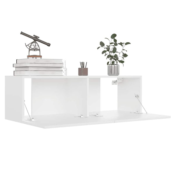 8-tlg. TV-Schrank-Set Weiß Holzwerkstoff