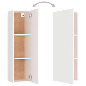 6-tlg. TV-Schrank-Set Weiß Holzwerkstoff