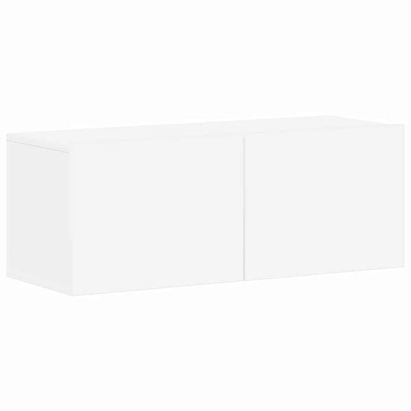 4-tlg. TV-Schrank-Set Weiß Holzwerkstoff