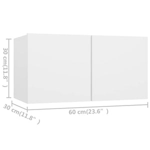 6-tlg. TV-Schrank-Set Weiß Holzwerkstoff