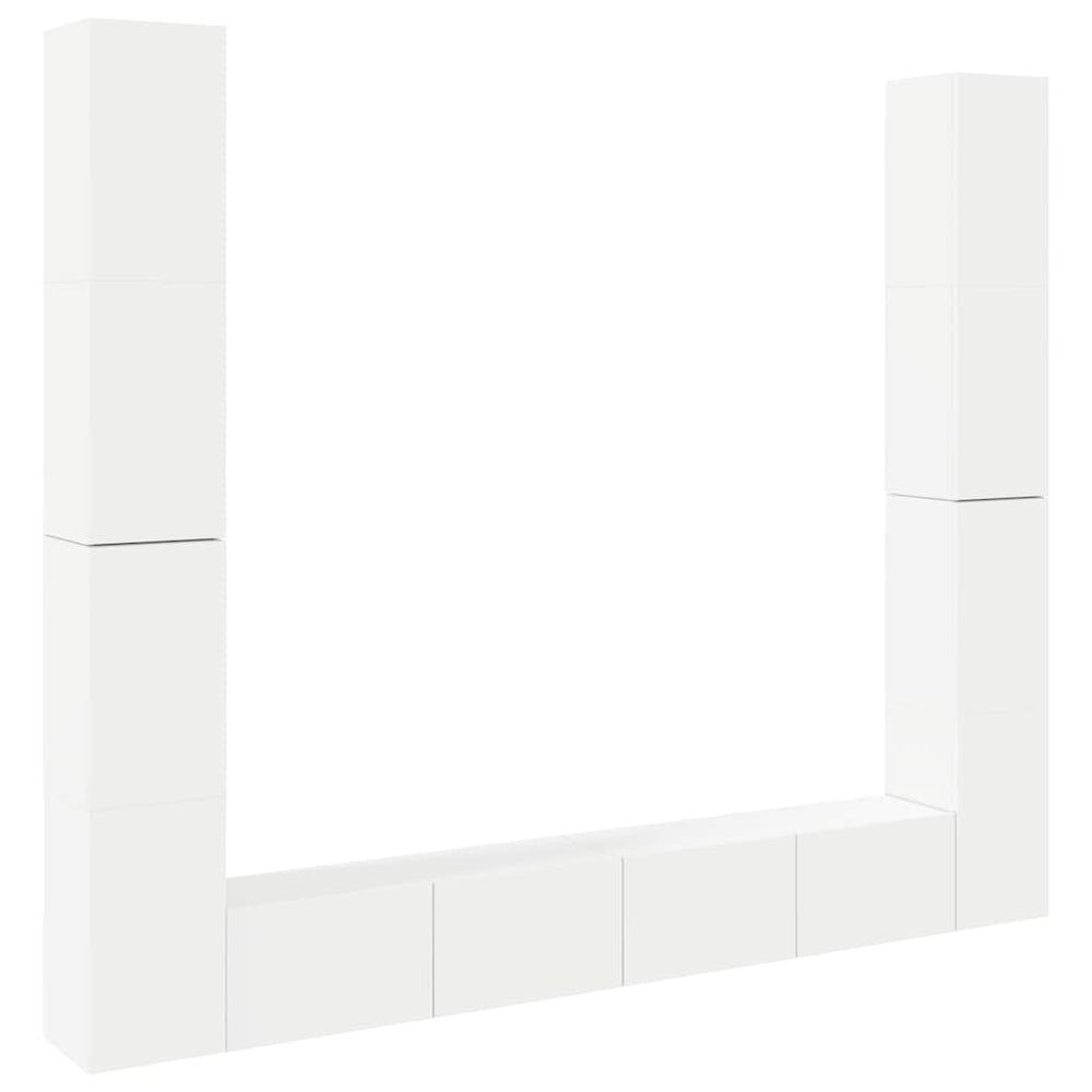 vidaXL Ensemble de 6 meubles TV blanc en bois d'ingénierie