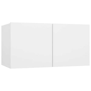 4-tlg. TV-Schrank-Set Weiß Holzwerkstoff