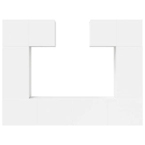6-tlg. TV-Schrank-Set Weiß Holzwerkstoff