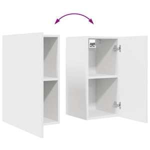 6-tlg. TV-Schrank-Set Weiß Holzwerkstoff