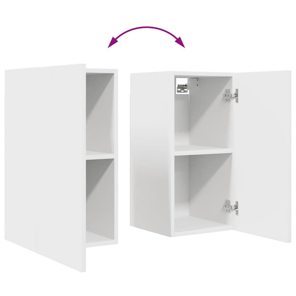 6-tlg. TV-Schrank-Set Weiß Holzwerkstoff