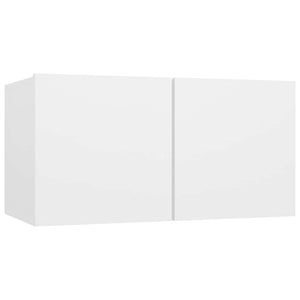 4-tlg. TV-Schrank-Set Weiß Holzwerkstoff