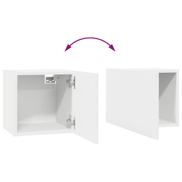 8-tlg. TV-Schrank-Set Weiß Holzwerkstoff