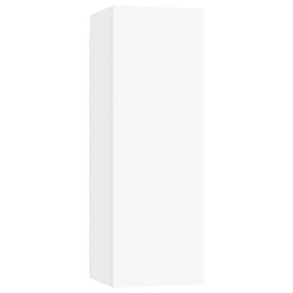 4-tlg. TV-Schrank-Set Weiß Holzwerkstoff