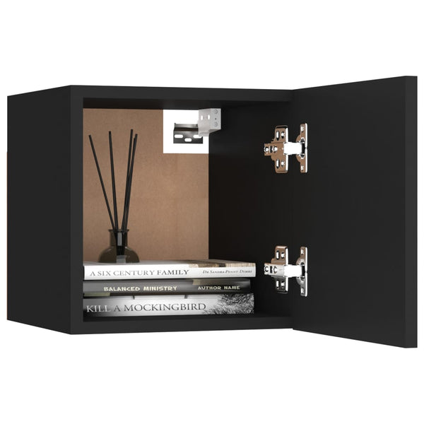 8-tlg. TV-Schrank-Set Schwarz Holzwerkstoff