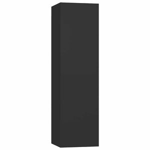 3-tlg. TV-Schrank-Set Schwarz Holzwerkstoff