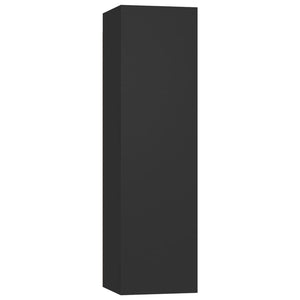 4-tlg. TV-Schrank-Set Schwarz Holzwerkstoff