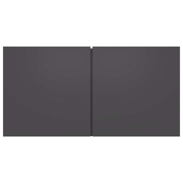 3-tlg. TV-Schrank-Set Grau Holzwerkstoff