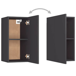3-tlg. TV-Schrank-Set Grau Holzwerkstoff