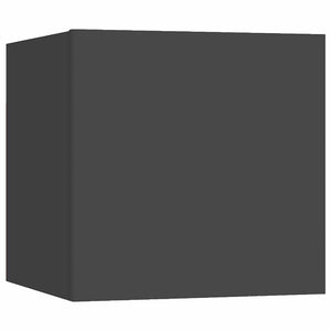 6-tlg. TV-Schrank-Set Grau Holzwerkstoff