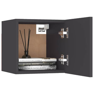 7-tlg. TV-Schrank-Set Grau Holzwerkstoff