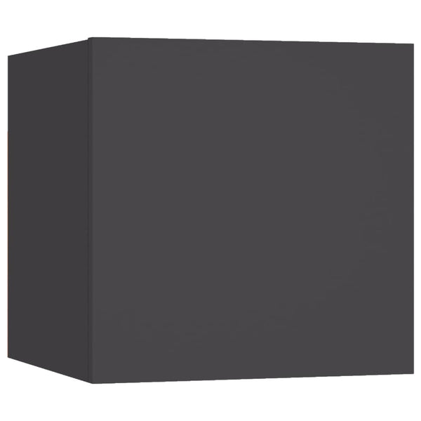 5-tlg. TV-Schrank-Set Grau Holzwerkstoff