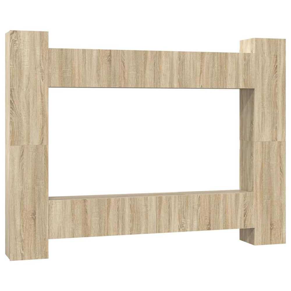 10-tlg. TV-Schrank-Set Sonoma-Eiche Holzwerkstoff