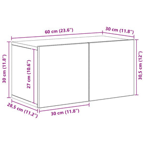 10-tlg. TV-Schrank-Set Sonoma-Eiche Holzwerkstoff