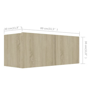 5-tlg. TV-Schrank-Sets Sonoma-Eiche Holzwerkstoff