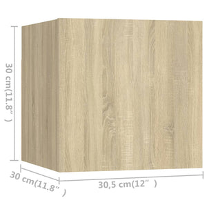 7-tlg. TV-Schrank-Set Sonoma-Eiche Holzwerkstoff