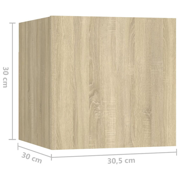 vidaXL Ensemble de meubles TV 7 pcs Bois d'ingénierie chêne sonoma