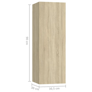 vidaXL Ensemble de meubles TV 7 pcs Bois d'ingénierie chêne sonoma