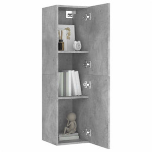 4-tlg. TV-Schrank-Set Betongrau Holzwerkstoff