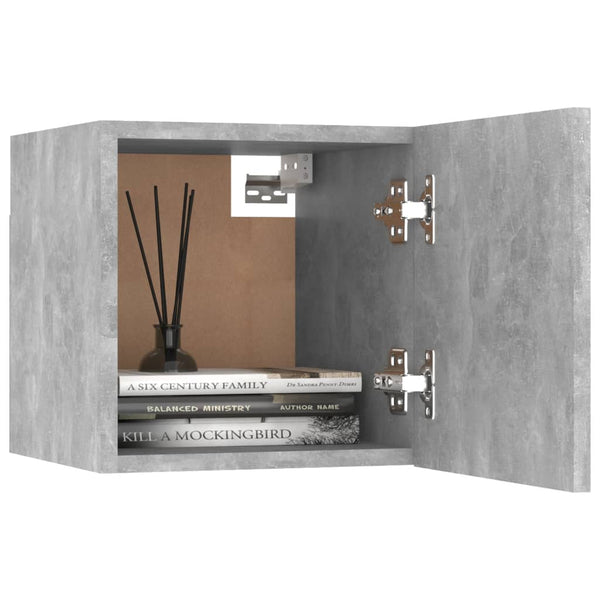 8-tlg. TV-Schrank-Set Betongrau Holzwerkstoff