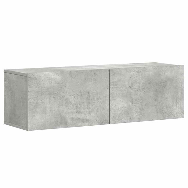 3-tlg. TV-Schrank-Set Betongrau Holzwerkstoff