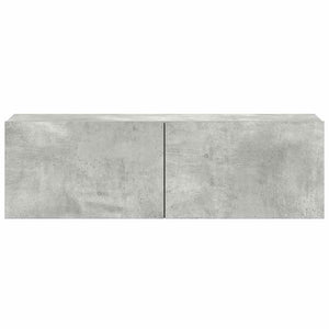 3-tlg. TV-Schrank-Set Betongrau Holzwerkstoff