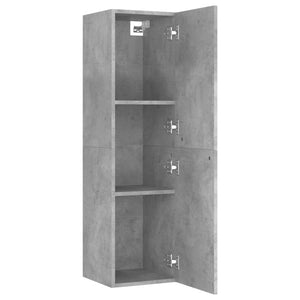 vidaXL Meuble TV 4 pcs Gris béton Aggloméré