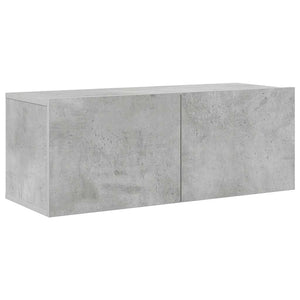 6-tlg. TV-Schrank-Set Betongrau Holzwerkstoff