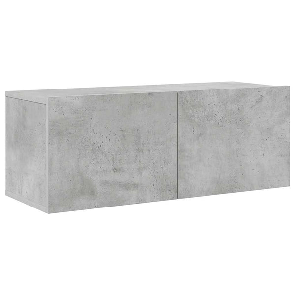 6-tlg. TV-Schrank-Set Betongrau Holzwerkstoff