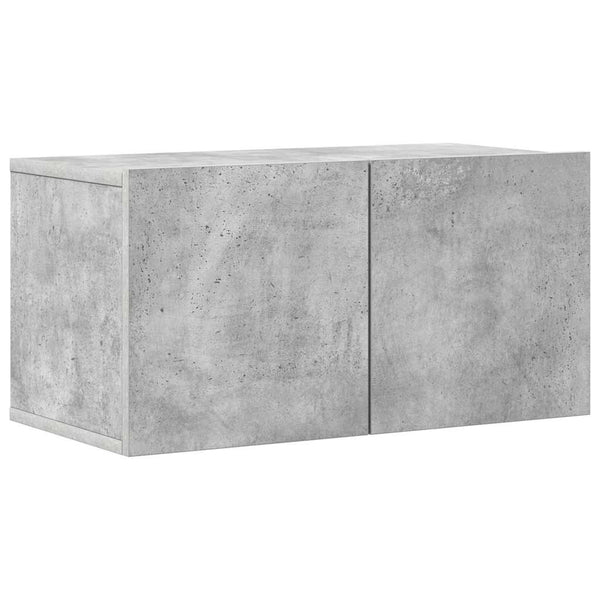 6-tlg. TV-Schrank-Set Betongrau Holzwerkstoff