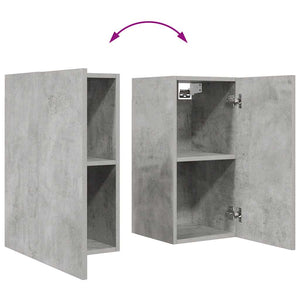 6-tlg. TV-Schrank-Set Betongrau Holzwerkstoff