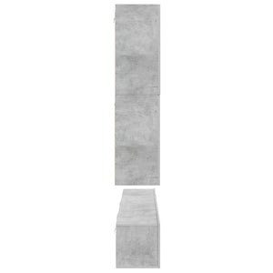 8-tlg. TV-Schrank-Set Betongrau Holzwerkstoff