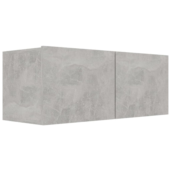 vidaXL Meuble TV 7 pièces gris béton bois d'ingénierie