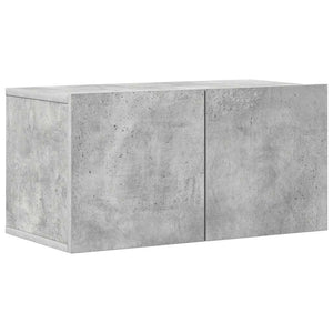 8-tlg. TV-Schrank-Set Betongrau Holzwerkstoff