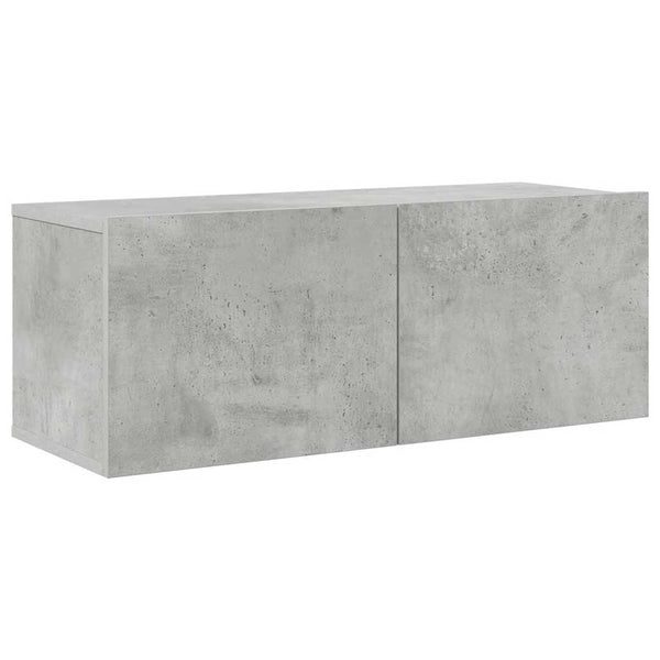8-tlg. TV-Schrank-Set Betongrau Holzwerkstoff