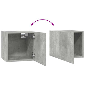 8-tlg. TV-Schrank-Set Betongrau Holzwerkstoff