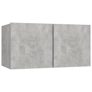 TV-Schränke 8 Stk. Betongrau Holzwerkstoff