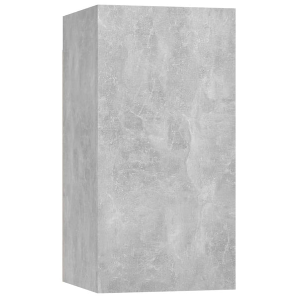 9-tlg. TV-Schrank-Set Betongrau Holzwerkstoff