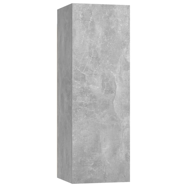 9-tlg. TV-Schrank-Set Betongrau Holzwerkstoff